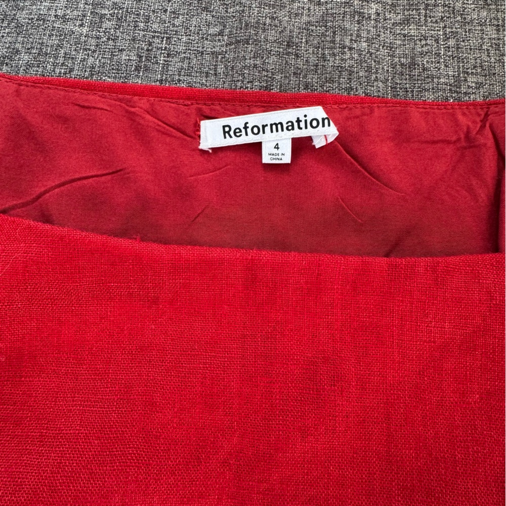 Reformation Grace Linen Top Shell Tank Sleeveless - Picture 4 of 6